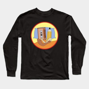 Cassette Tape and Pencil Rewind Love Long Sleeve T-Shirt